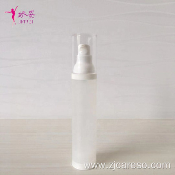 15ml/30ml/50ml Round Shape PP Matte Airless Pump Bottle